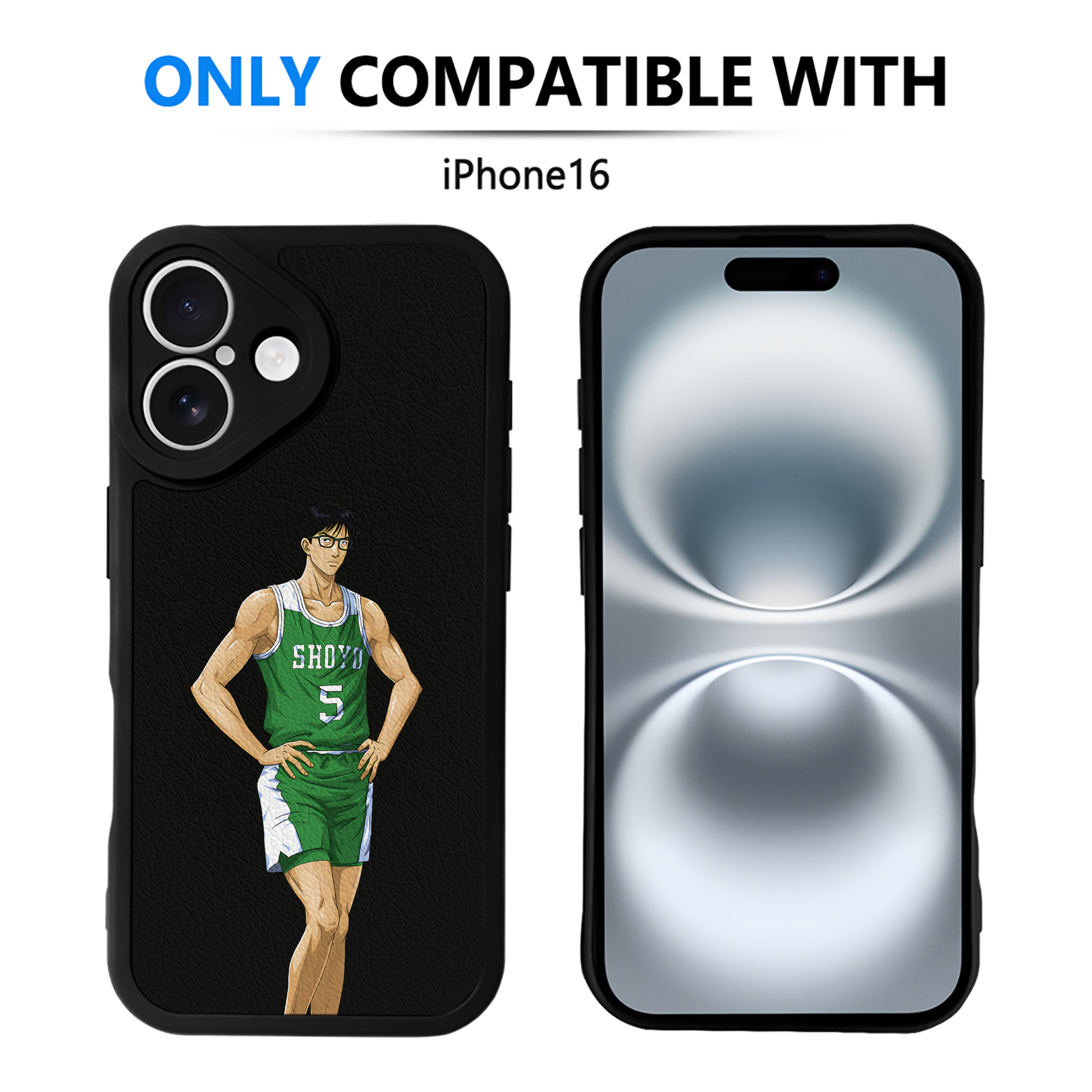 （画像用） SLAM DUNK／スラムダンク 【iPhone 16シリーズ対応】シリコンスマホケース（レザー調） 材質：シリコン